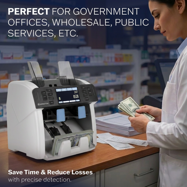 Fedpro CR1500 Mixed Bill Value Counter & Sorter 2 Year Warranty