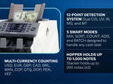Fedpro CR2500 3 Pocket Mixed Denomination Currency Counter