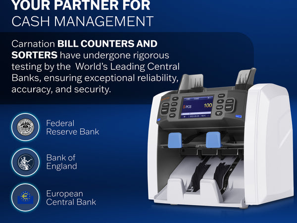 Fedpro CR1500 Mixed Bill Value Counter & Sorter 2 Year Warranty