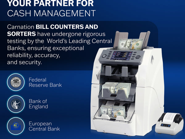 Fedpro CR2500 3 Pocket Mixed Denomination Currency Counter