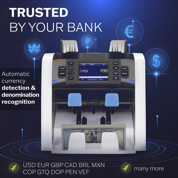 Fedpro CR1500 Mixed Bill Value Counter & Sorter 2 Year Warranty