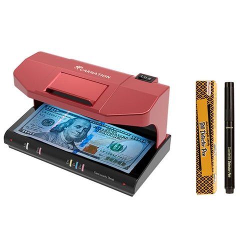 Detector de billetes falsos CRD12 + con detección de billetes falsos UV y MG